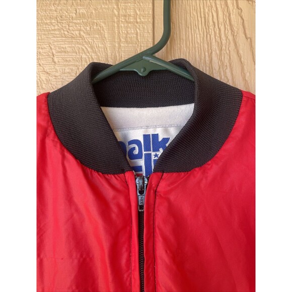 Vintage Chicago Bulls 1992 Kids Chalkline Jacket Wind Breaker Size 14-16 Zip Up - Picture 3 of 16